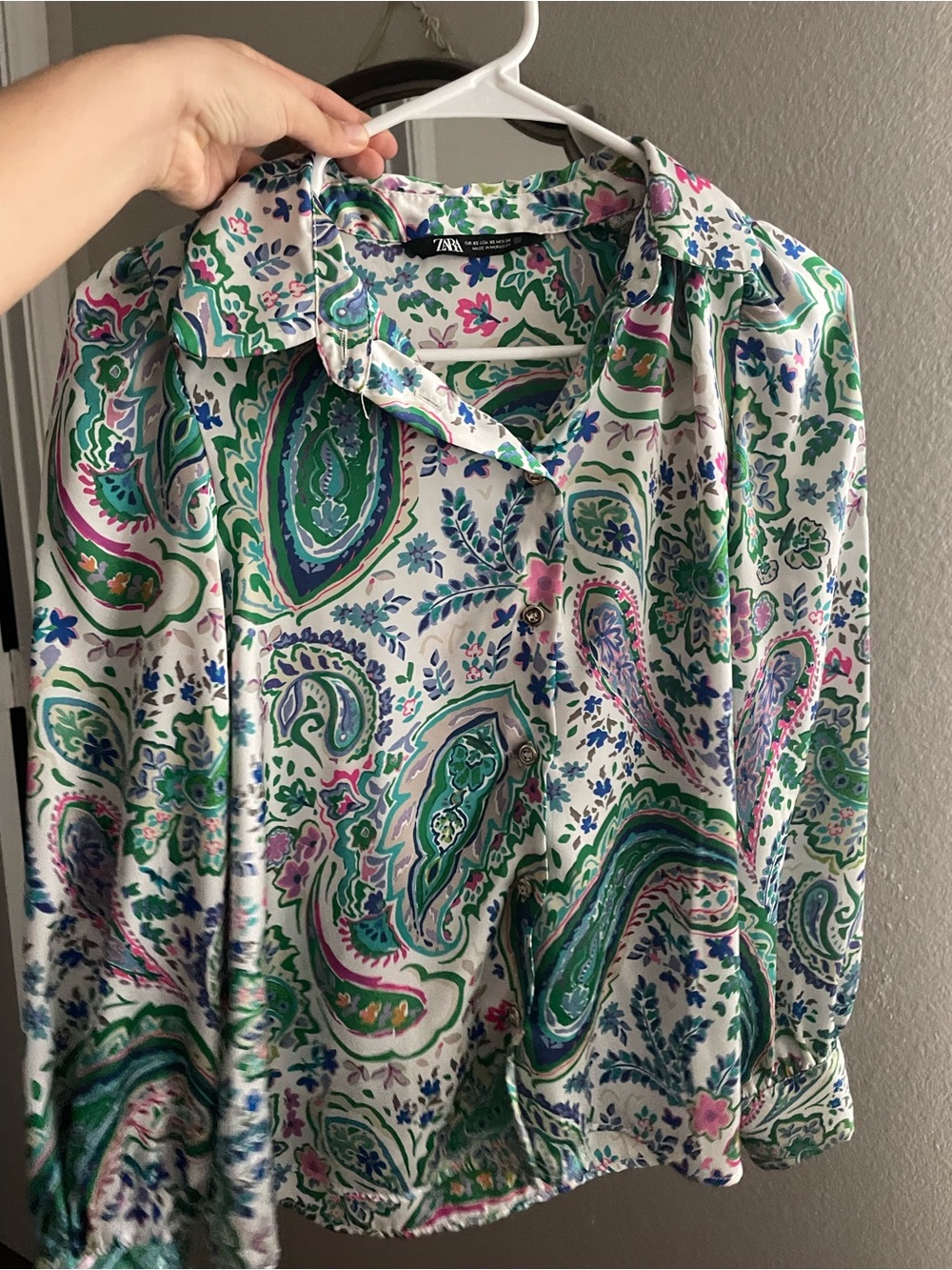 Zara long sleeve blouse